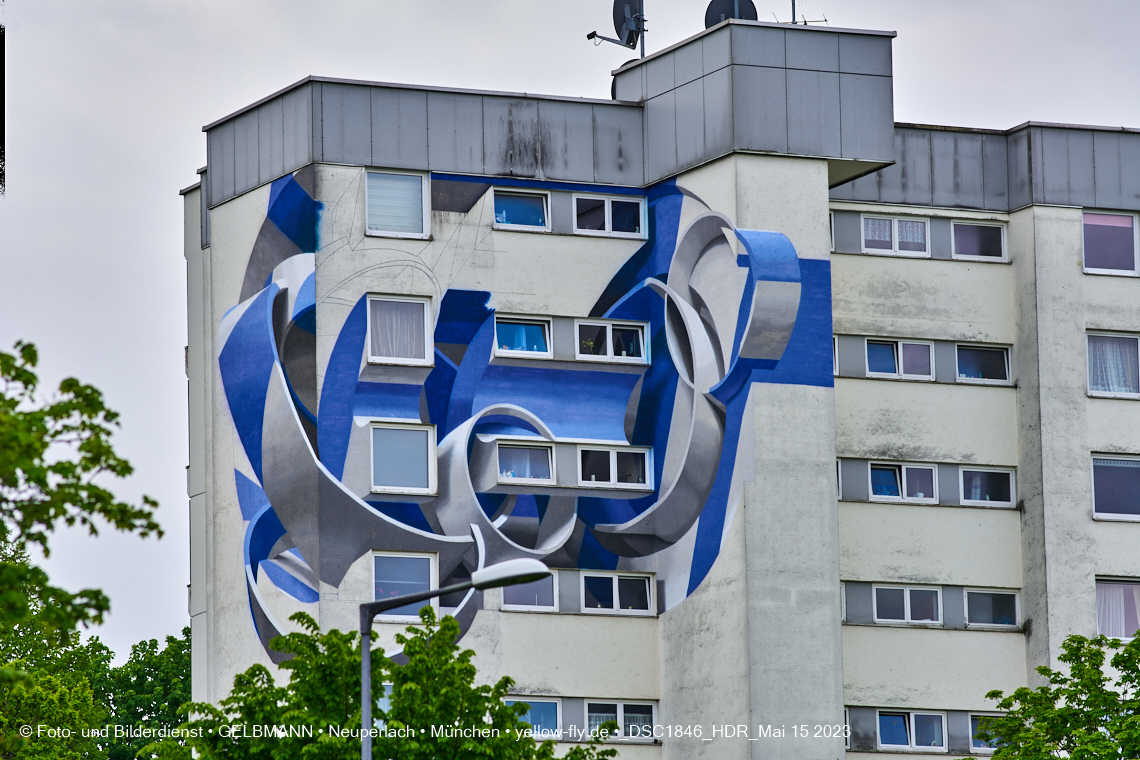 15.05.2023 - Graffitis vom italienischen Künstler Peeta in Neuperlach